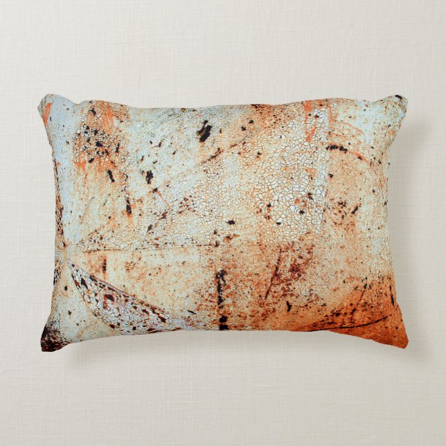 Rusty metal surfaceabstract, aging, home decor, bu decorative cushion (Front)
