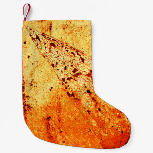Rusty metal surfaceabstract, aging, home decor, bu small christmas stocking