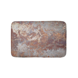 Rusty Metal Texture Background Bath Mat