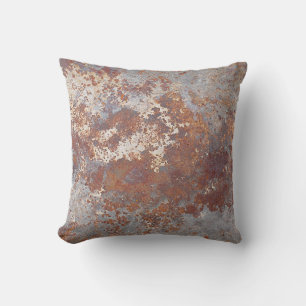 Rusty Metal Texture Background Cushion