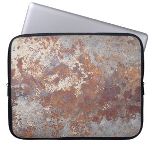 Rusty Metal Texture Background Laptop Sleeve