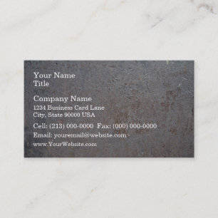Rusty Metal Texture Business Card