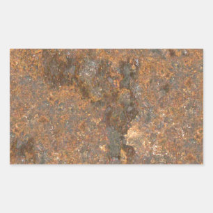 Rusty Metal Texture Rectangular Sticker