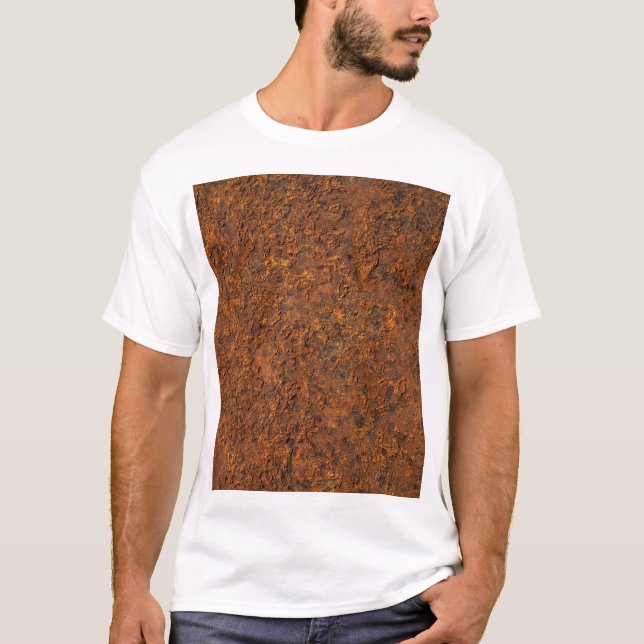 Rusty Metal: Textured Iron Aesthetics. T-Shirt (Front)