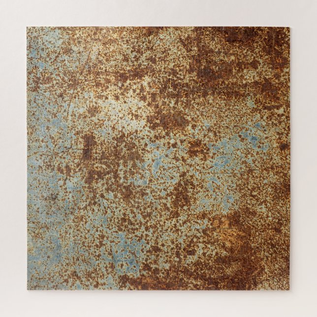 Rusty Metal: Textured Panel Background. Jigsaw Puzzle (Vertical)