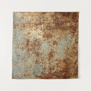 Rusty Metal: Textured Panel Background. Tapestry