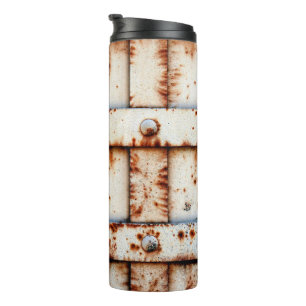 Rusty Metal Wall Thermal Tumbler