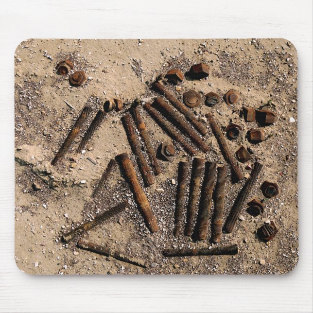 Rusty Nuts and Bolts Mouse Mat (Front)