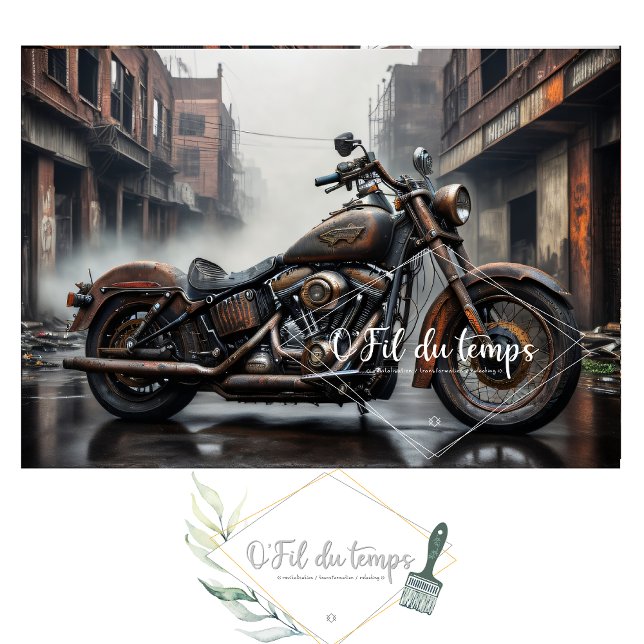 Rusty old bike v1 post-apocallyptic Tissue paper (Creator Uploaded)