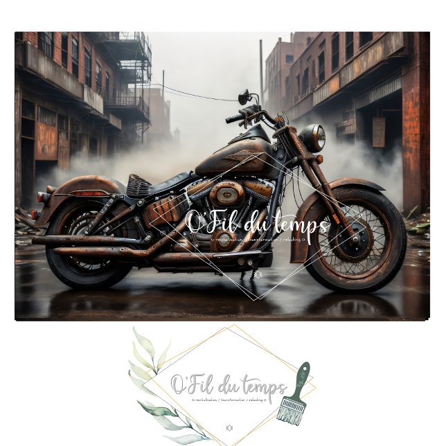 Rusty old bike v2 post-apocallyptic Tissue paper (Creator Uploaded)