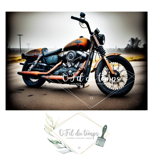 Rusty old bike v6 post-apocallyptic Tissue paper (Creator Uploaded)