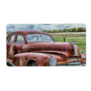 Rusty Old Classic Car Vintage Automobile