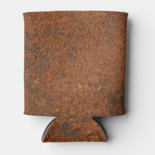 Rusty old metal: iron texture. can cooler