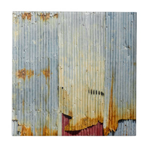 Rusty old metal texture tile