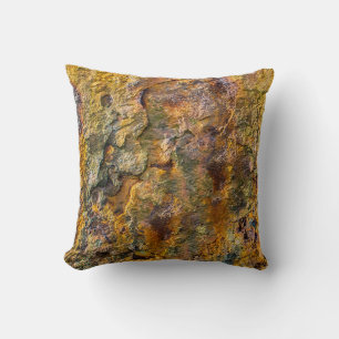 Rusty orange abstract texture  cushion