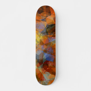 Rusty Orange Modern Abstract Design Skateboard