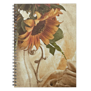 Rusty Orange Sunflowers Notebook