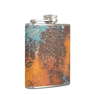 rusty patina metal antique old cool vintage retro hip flask