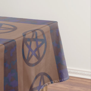 Rusty Pentagram Brown Tablecloth