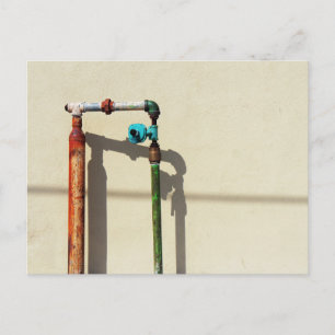 Rusty Pipes Postcard