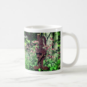 Rusty Rabbit Flower Garden Personalised Coffee Mug