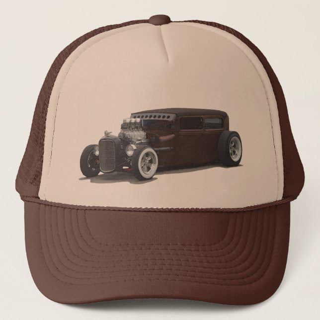 Rusty Rat Sedan Trucker Hat (Front)