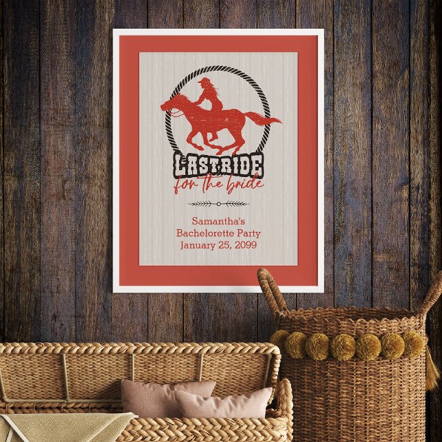 Rusty Red Last Ride For The Bride Poster (Creator Uploaded)