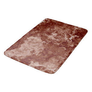 Rusty Red Marble abstract Bath Mat
