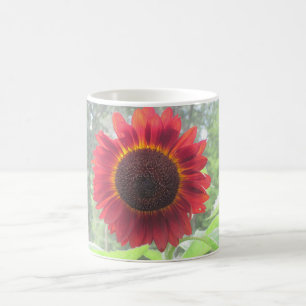 Rusty Red Sunflower Mug