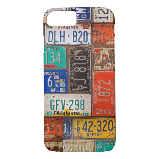 rusty retro license plates Case-Mate iPhone case (Back)