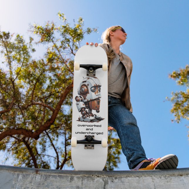 Rusty Robot: Overworked and Undercharged Skateboard (Outdoor 1)