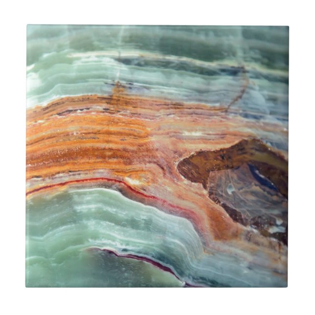 Rusty Sagey Minty Quartz Tile (Front)