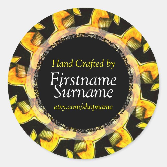 Rusty Screws Swirl Handcrafted by Label Sticker (Front)