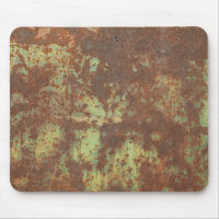 rusty sheet metal mousepad