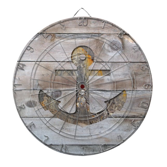 Rusty Ship Anchor Dartboard (Front)