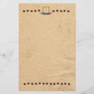 Rusty Stars And Candle Stationery