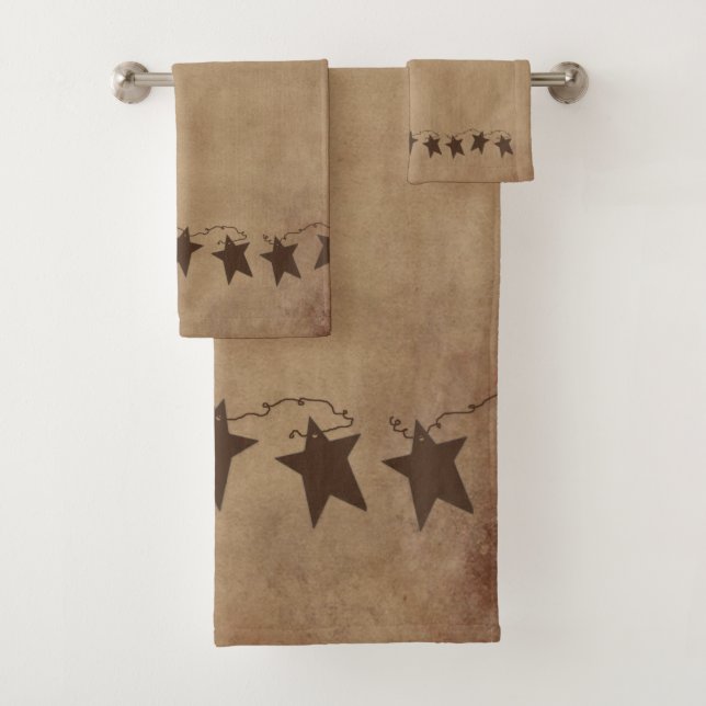 Rusty Stars  Bath Towel Set (Insitu)