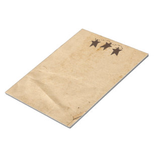 Rusty Stars Large Notepad