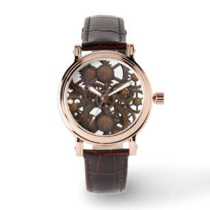 Rusty Steampunk Metal Gears Watch