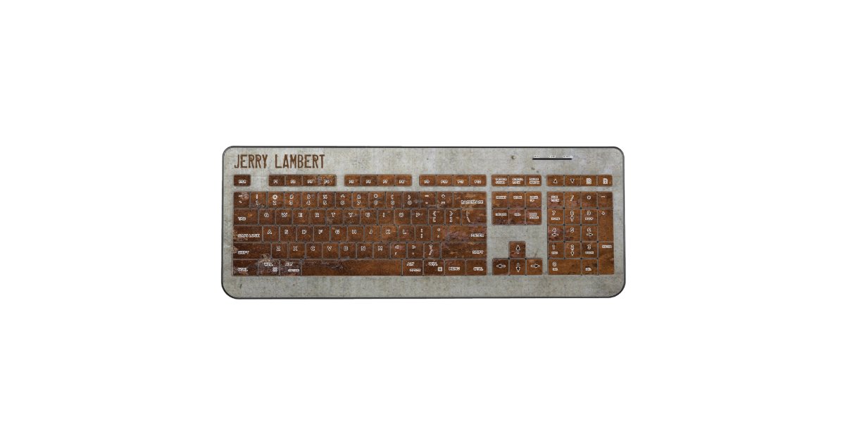Rusty Steampunk Wireless Keyboard Zazzle