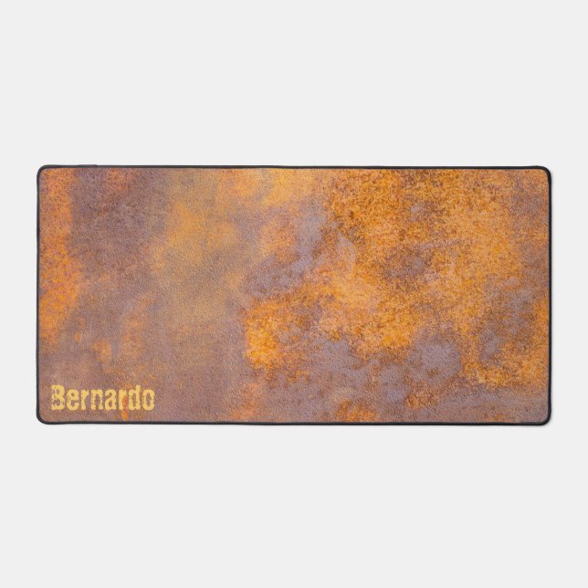 Rusty Steel Desk Mat (Front)
