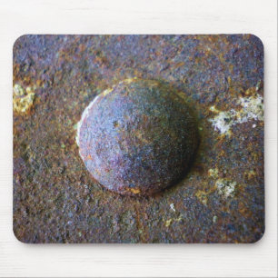 Rusty Steel Industrial Rivet Mouse Mat