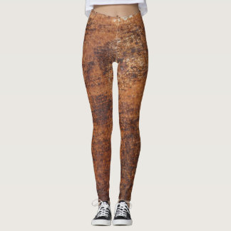 Rusty Textured Metal Surface Leggings
