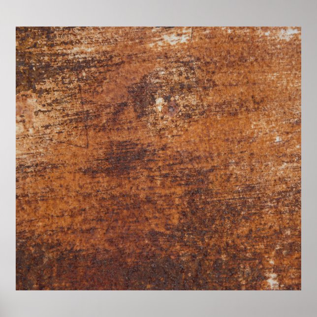 Rusty Textured Metal Surface Poster (Front)