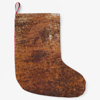 Rusty Textured Metal Surface Small Christmas Stocking
