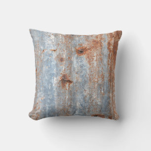 Rusty textures that tell stories of aged memories. cushion