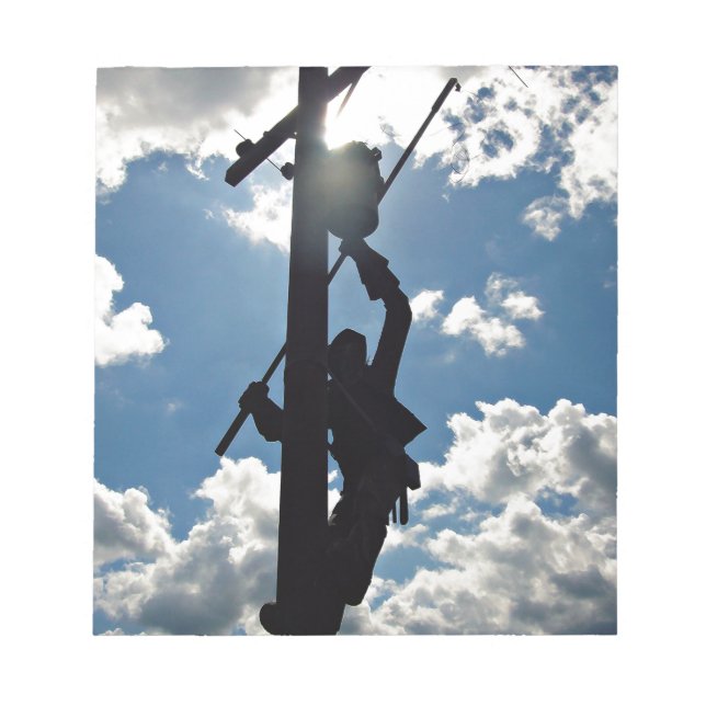 Rusty the Lineman Notepad (Front)