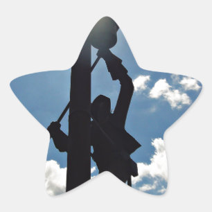 Rusty the Lineman Star Sticker