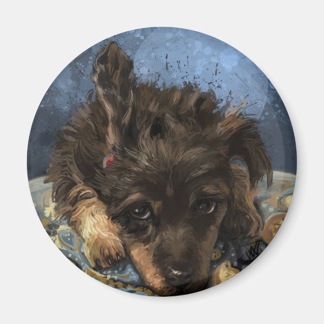 Rusty the Poodle Magnet (Front)
