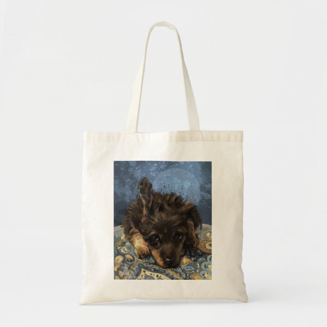 Rusty the Poodle Tote Bag (Front)